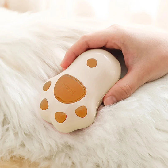 Brosse-vapeur-pour-chien-brun-silicone
