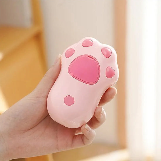 Brosse-vapeur-pour-chien-rose-silicone