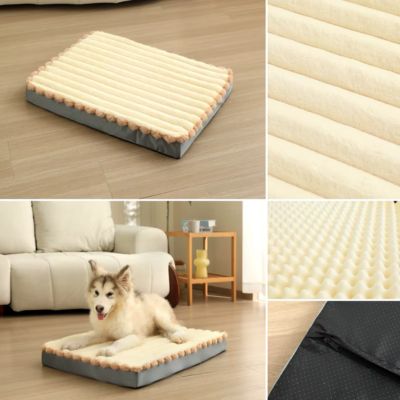 coussin-pour-chien-dehoussable-lavable-beige-details