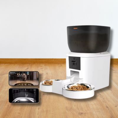 distributeur-de-croquette-pour-chien-blanc-2-bol