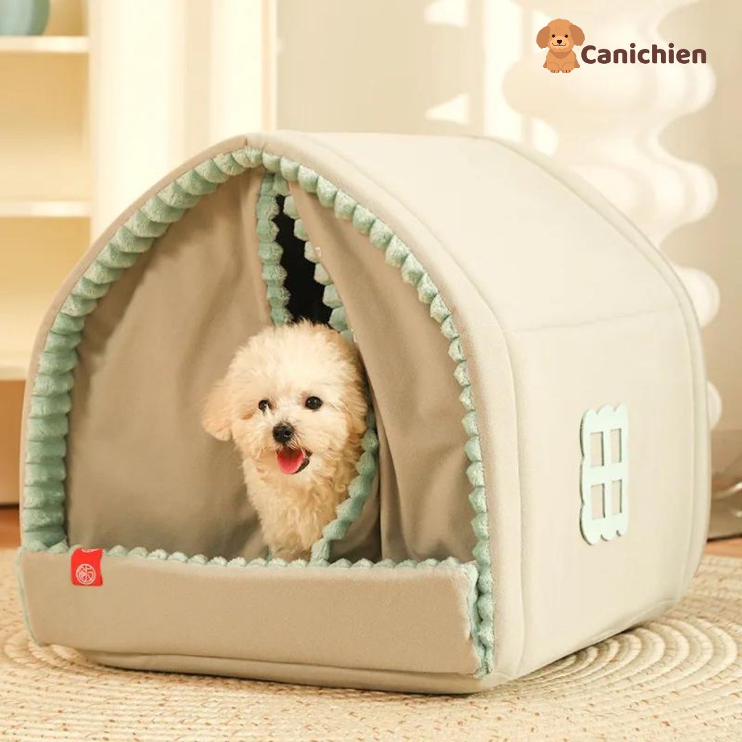 maison-pour-chien-avec-rideaux