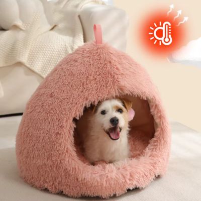 niche-interieur-chien-igloo-rose