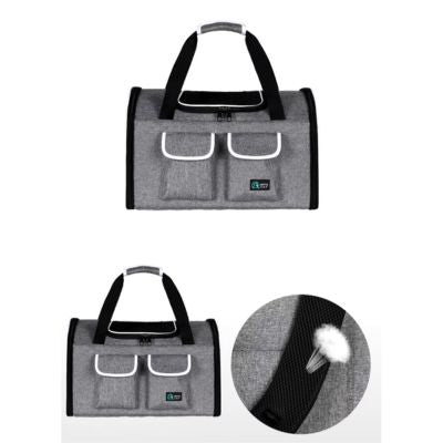 sac-a-dos-chien-gris-respirant