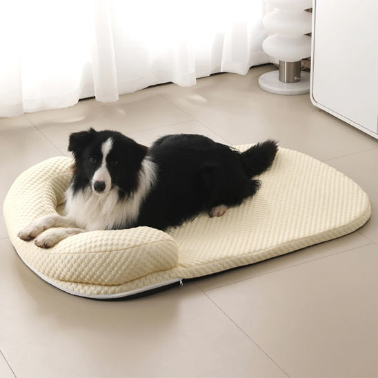 tapis-rafraichissant-pour-chien-avec-coussin-matelas-jaune