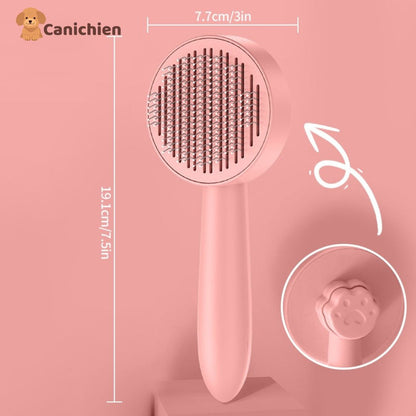 brosse-pour-chien-rose