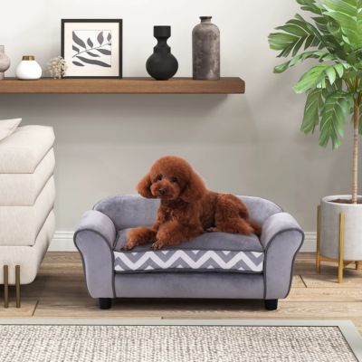 canape-pour-chien-design-gris