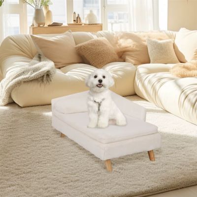 canape-pour-chien-lit-blanc