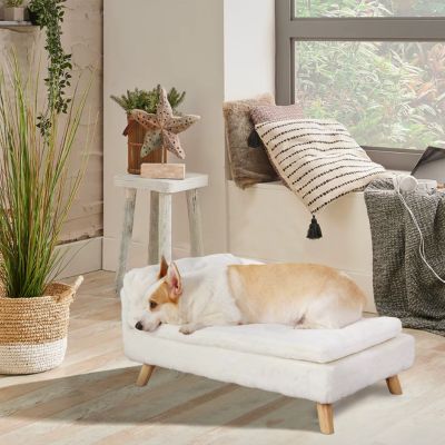 canape-pour-chien-relaxant-blanc