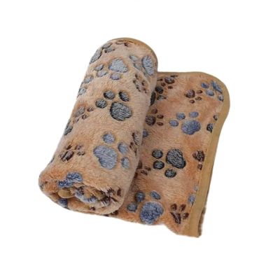 couverture-chien-polaire-motif-pattes-couleur-brun