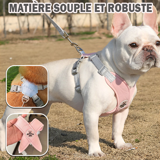 harnais-pour-chien-rose-confortable