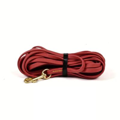 longe-pour-chien-rouge-pvc