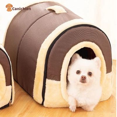 niche-pour-chien-interieur-brun-petit