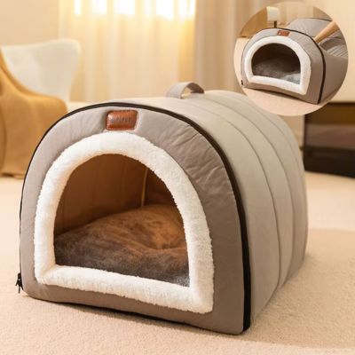 niche-pour-chien-interieur-gris-souple