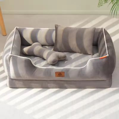 panier-chien-luxe-gris-foncer