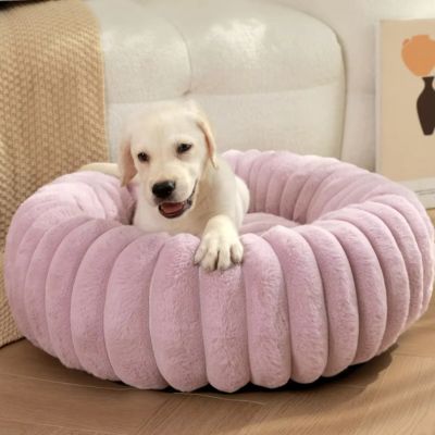 panier-chien-rond-mauve-apaisant