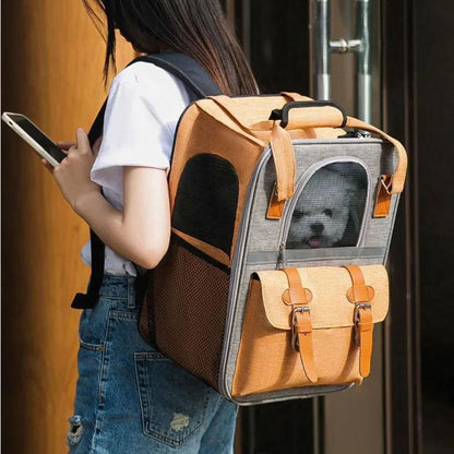 sac-a-dos-chien-orange-facile